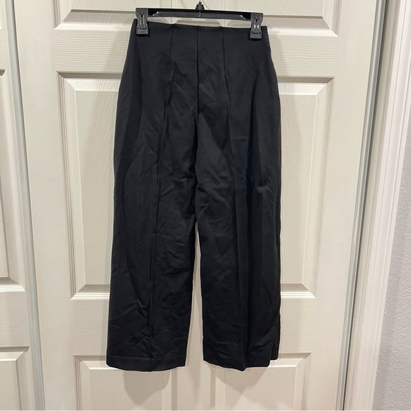 Spanx Super Smooth Perfect Fit Ponte Cropped Wide Leg Pant Black Size XS - Picture 7 of 10